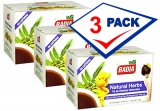 Badia Natural Herbs Tea. 75 Individual Bags Pack of 3